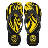 Richmond Tigers AFL Thongs Plugger Flip Flops