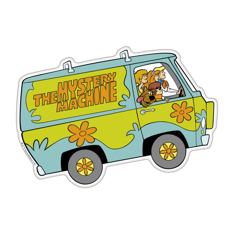 Buy Scooby-Doo Mystery Machine Premium Character Domed Logo Automotive ...