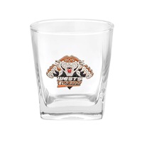 Set of 2 Wests Tigers NRL SPIRIT Glasses 280ml with METAL BADGE