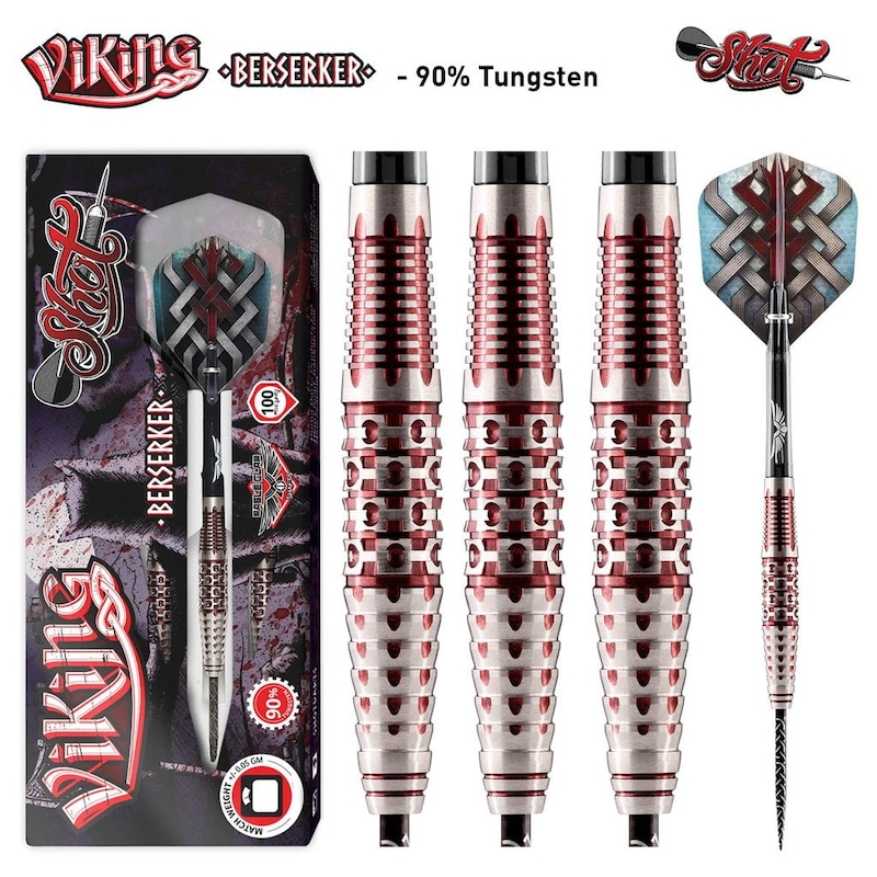 Buy SHOT DARTS Viking Berserker 90% Tungsten with 100 Micron Flights ...