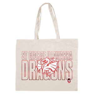 St George Illawarra Dragons NRL Canvas Tote Carry Shopping Grocery Bag