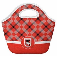 St George Illawarra Dragons NRL Neoprene Cooler Shopping Bag Top Pocket with Zip and Handle