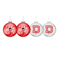 St George Illawarra Dragons NRL Team Glitter Christmas Tree Decoration Baubles