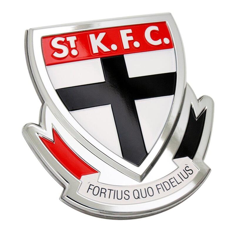St Kilda Saints AFL 3D Chrome Emblem Badge - For Cars, Bikes, Laptops, Most Things