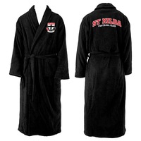 St Kilda Saints AFL Adult Polyester Dressing Gown Bath Robe