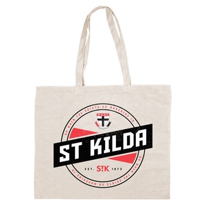 St Kilda Saints AFL Canvas Tote Carry Shopping Grocery Bag