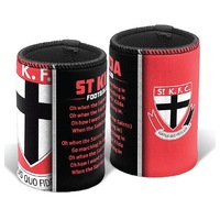 St Kilda Saints AFL TEAM SONG Beer Can Bottle Cooler Stubby Holder Cosy