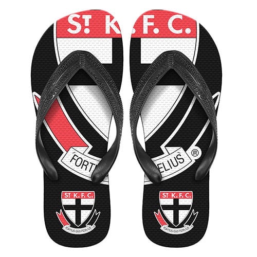 St Kilda Saints AFL Thongs Plugger Flip Flops