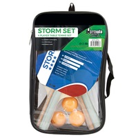 Formula Sports STORM Table Tennis Ping Pong Bats Paddles SET - 4 BATS - 3 Balls - Case