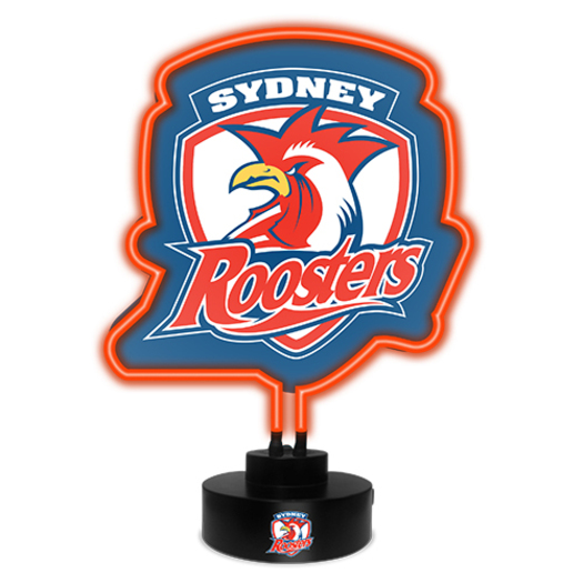 Buy Sydney Roosters NRL Glass NEON Sign Light Sculpted Lamp - MyDeal ...