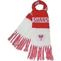 Sydney Swans Traditional AFL Bar Scarf Warm Winter Neckwear