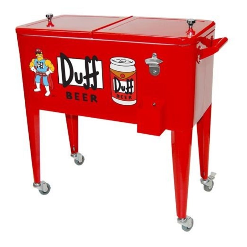 Buy The Simpsons Duff Beer Design Retro Roller Cooler - MyDeal