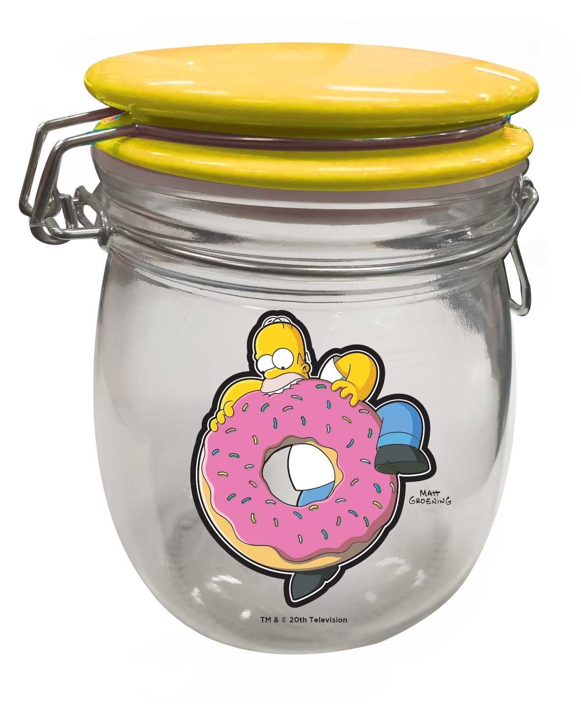 The Simpsons Homer Glass Canister Jar