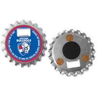 Western Bulldogs AFL Fridge Magnet Bottle Opener Coaster 3 in 1 Gadget
