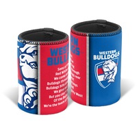 Western Bulldogs AFL TEAM SONG Beer Can Bottle Cooler Stubby Holder Cosy