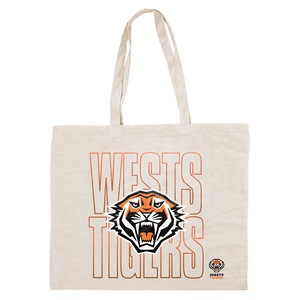 Wests Tigers NRL Canvas Tote Carry Shopping Grocery Bag