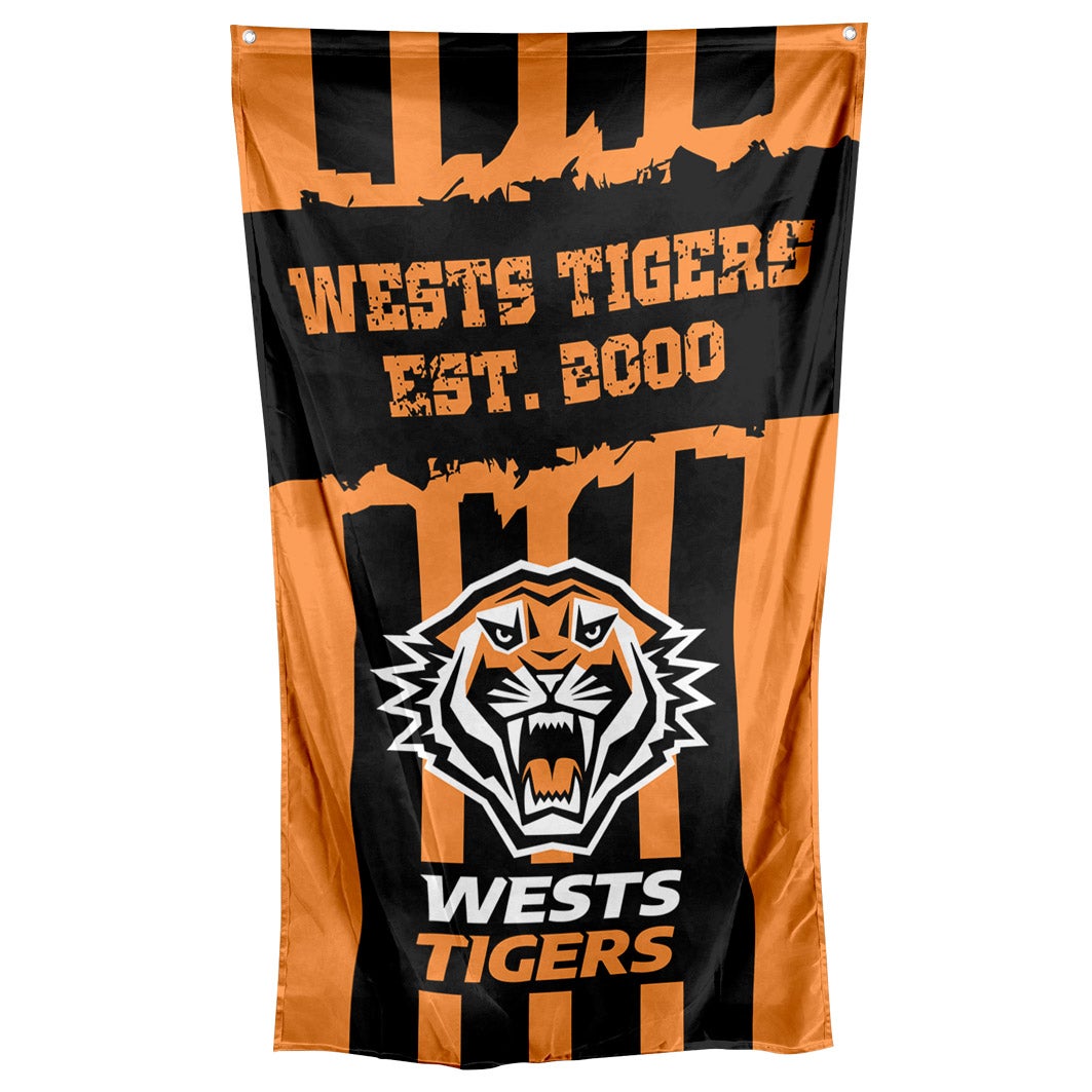 Wests Tigers NRL Cape wall Flag Banner
