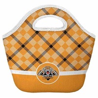 Wests Tigers NRL Neoprene Cooler Shopping Bag Top Pocket with Zip and Handle