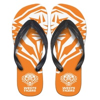Wests Tigers NRL Thongs Plugger Flip Flops