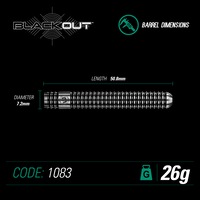 WINMAU BLACKOUT Steel Tip 90% Tungsten Darts