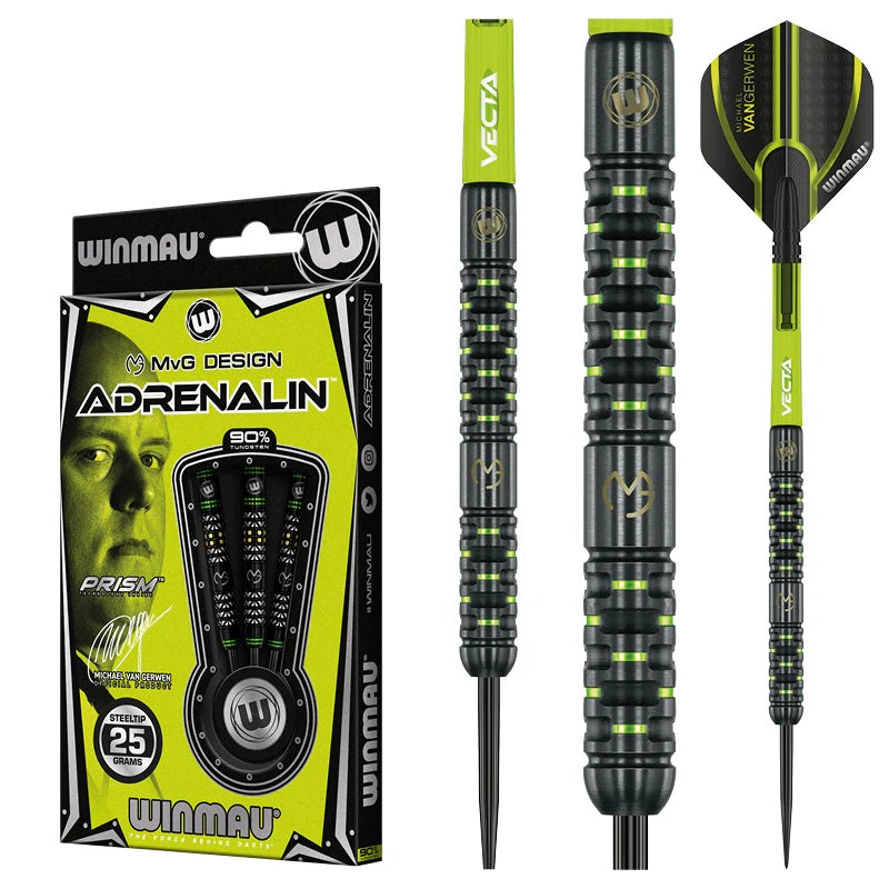 Winmau MvG Assault Tungsten Darts Set Avec Vols Et Cote DIvoire