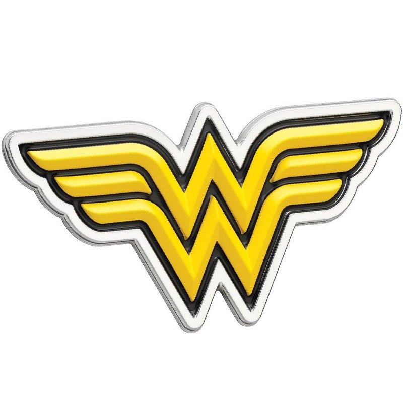 Buy Wonder Woman Car Emblem 3D Black Yellow Chrome DC Comics Automotive ...