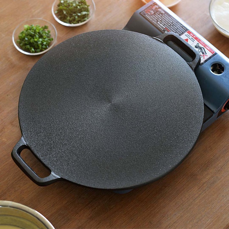 SOGA Cast Iron Induction Crepes Pan Baking Cookie Pancake Pizza