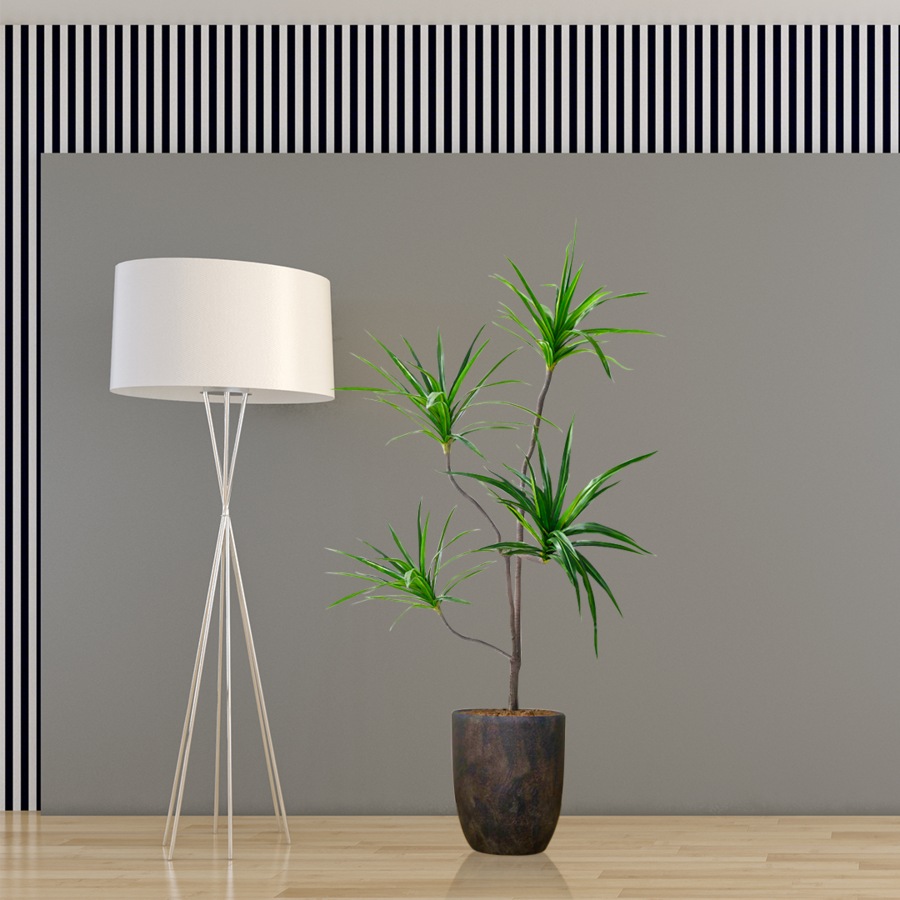 SOGA 4X 180cm Realistic Artificial Dracaena, Rubberised Silk Cloth + Iron Wire, Home Decor