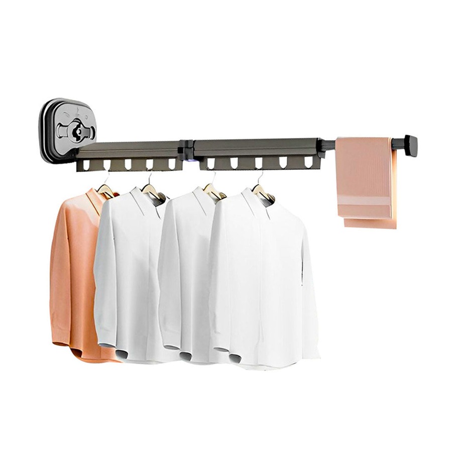 Buy SOGA 93.2cm Suction-Mounted Retractable Clothing Drying Rack ...