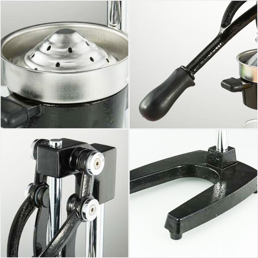 SOGA Commercial Manual Juicer Hand Press Juice Extractor Squeezer Orange Citrus Black