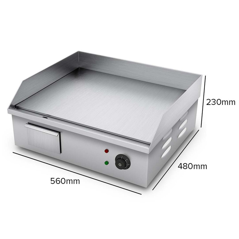Buy SOGA Electric Stainless Steel Flat Griddle Grill BBQ Hot Plate