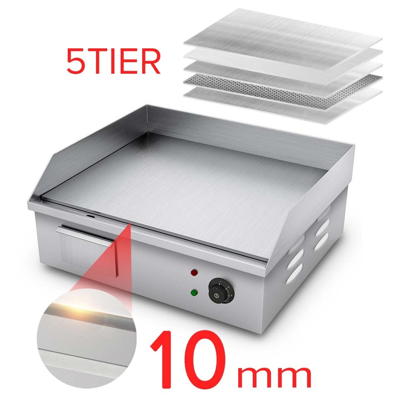 Buy SOGA Electric Stainless Steel Flat Griddle Grill BBQ Hot Plate