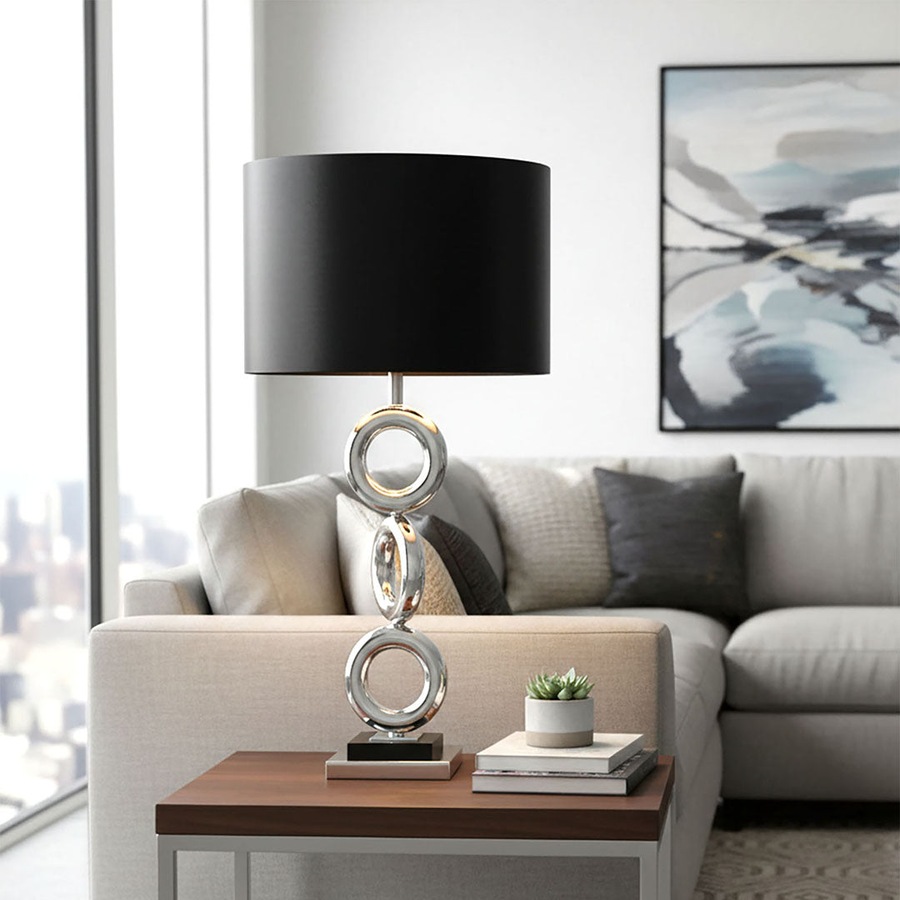 SOGA Simple Industrial Style Table Lamp Metal Base Desk Lamp