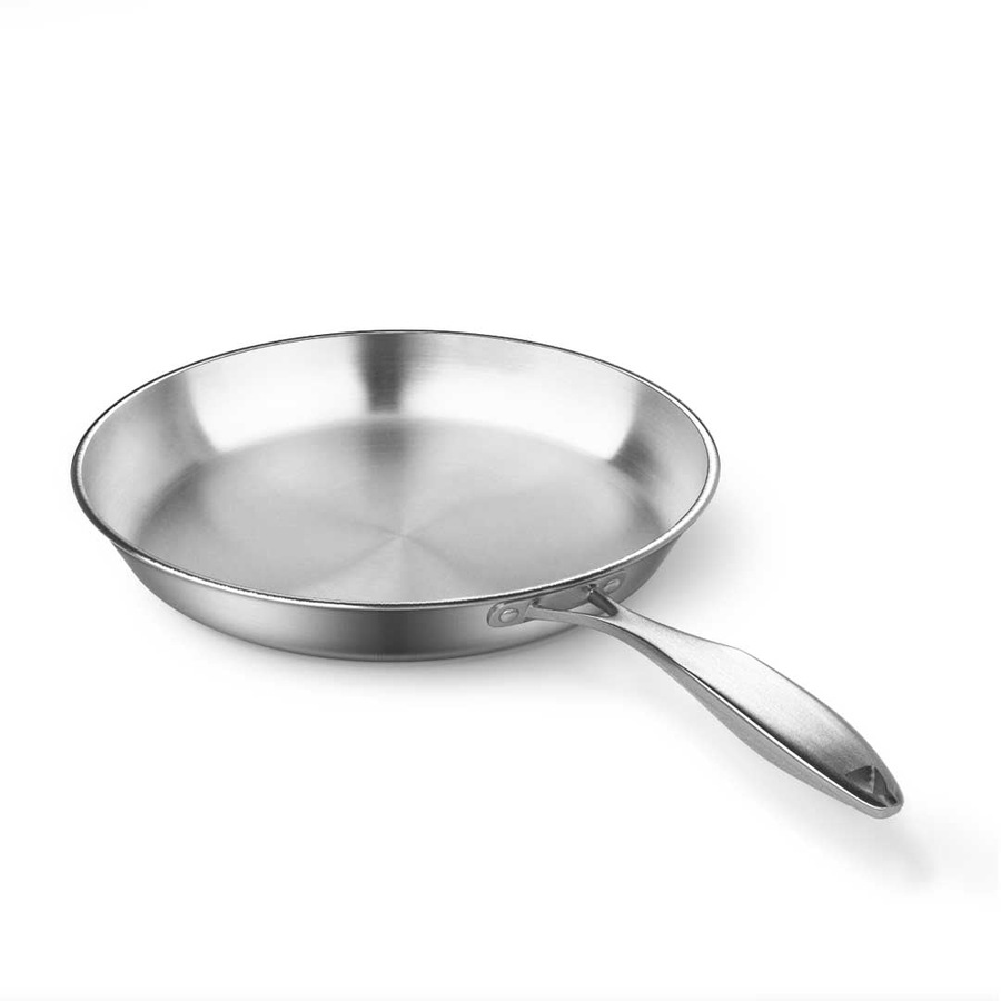 SOGA Stainless Steel Fry Pan 28cm Frying Pan Top Grade Induction Cooking FryPan