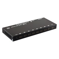 1 In 8 Out HDMI Splitter w/EDID Switch/Ultra HD 4K/2K/10.2 Gbps/32 bit/3D/8 Way