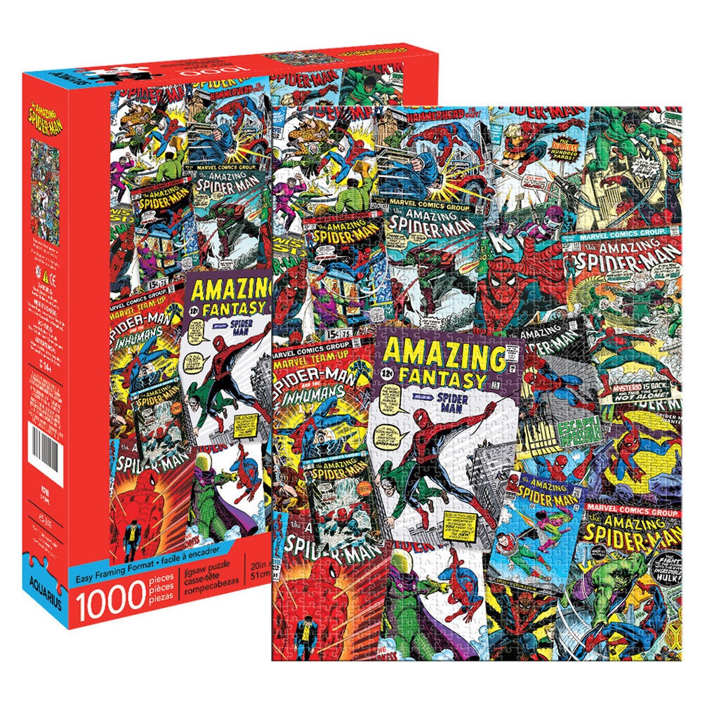 1000pc Aquarius Marvel Spiderman 71cm Jigsaw Puzzle Pieces Kids Educational 14y+