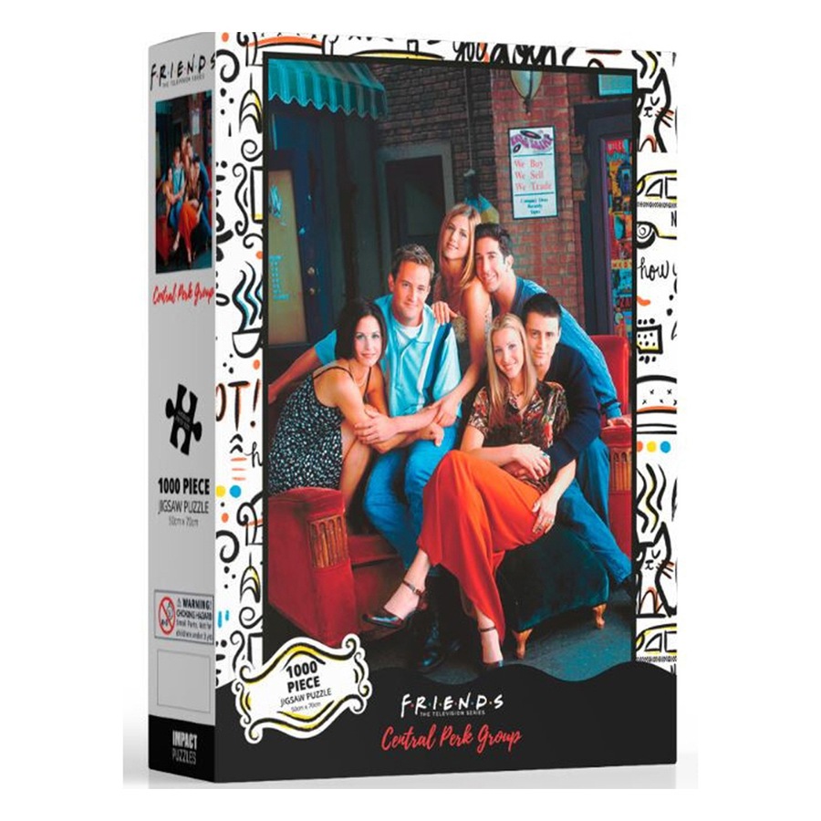 1000pc Impact Puzzles Friends Central Perk Group Jigsaw Puzzle Game 50x70cm