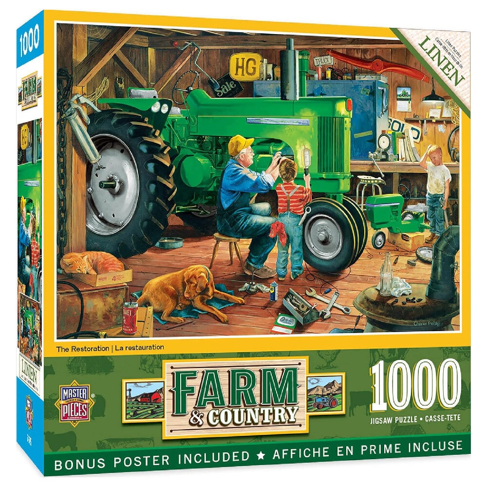 Buy 1000pc Masterpieces Farm & Country The Restoration Kids Jigsaw ...