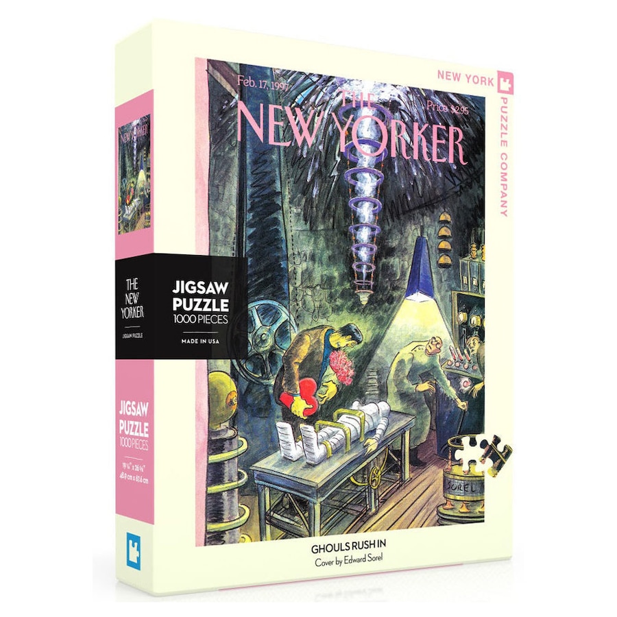 1000pc New York Puzzle Company Kids Jigsaw Puzzle 48x68cm Ghouls Rush In 13+