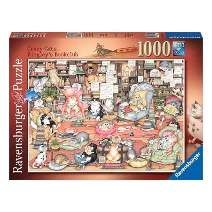 1000pc Ravensburger Bingley's Bookclub Jigsaw Interactive Puzzle Pieces Set