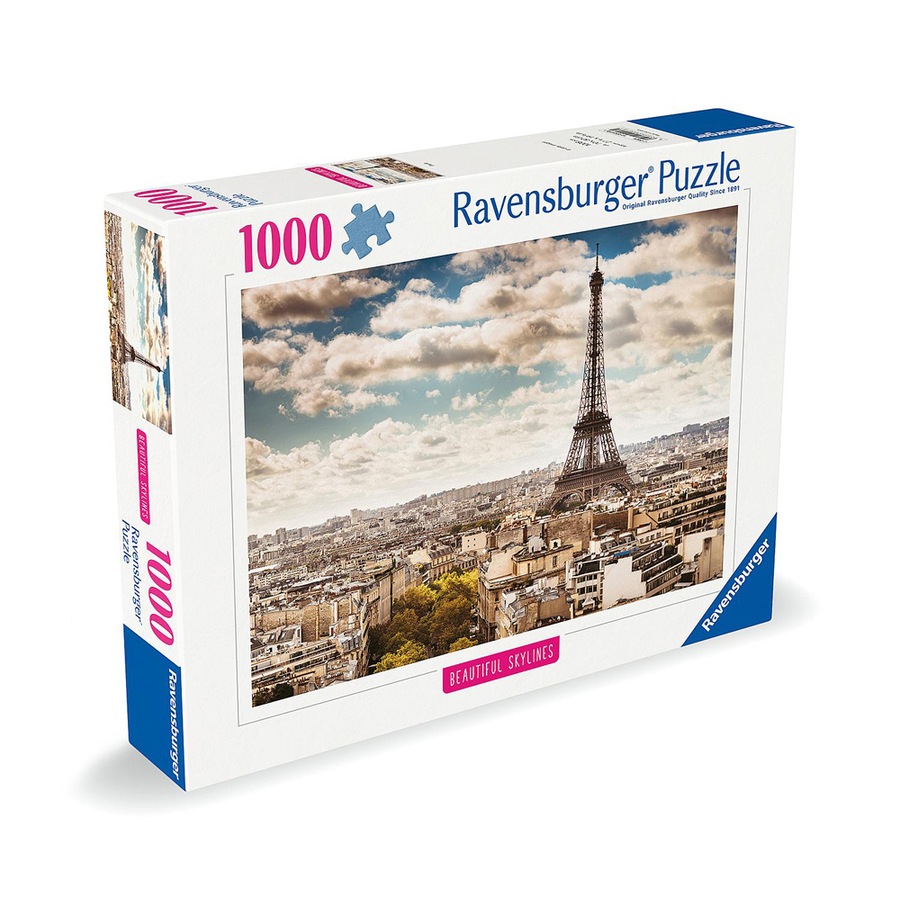 1000pc Ravensburger Paris France Themed Family Jigsaw Puzzle Pieces Set