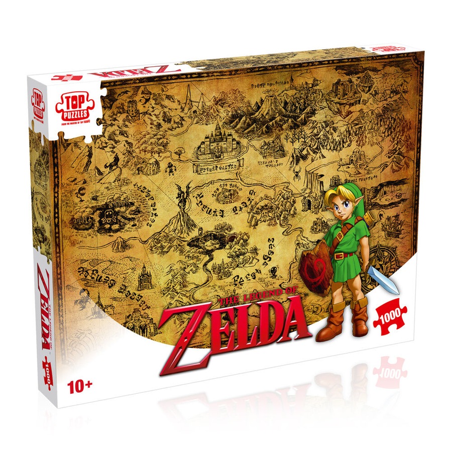 1000pc Zelda 'Hyrule' Edition Family and Kids Jigsaw Puzzle 8+