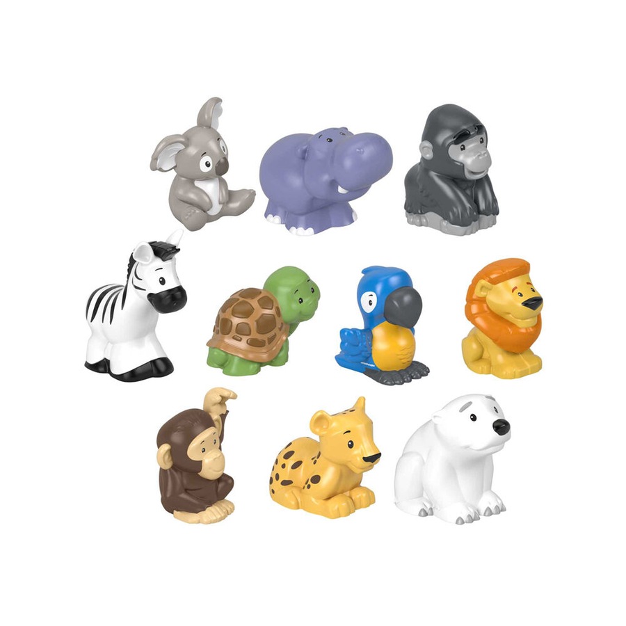 10pc Mattel Fisher Price Little People Animal Pack Figure Toy Set Kids 1y+