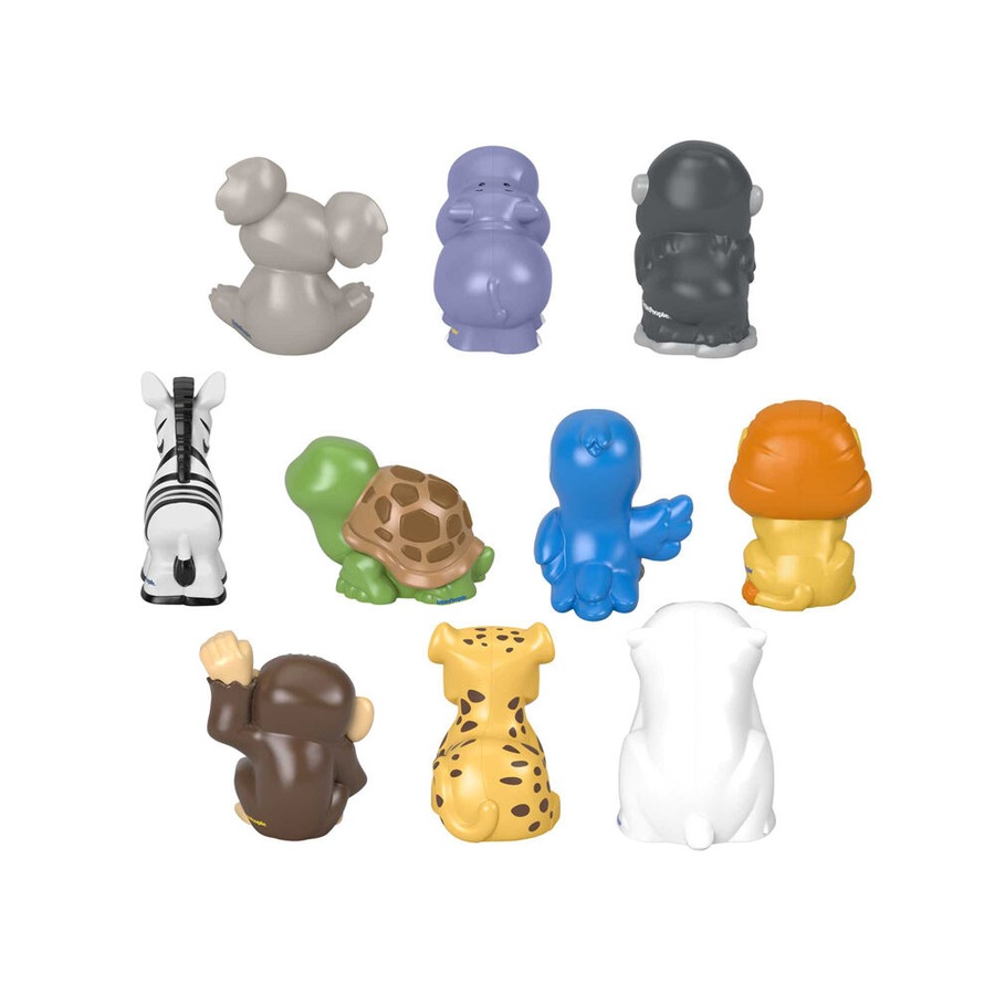 10pc Mattel Fisher Price Little People Animal Pack Figure Toy Set Kids 1y+