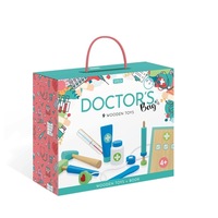 10pc Sassi Wooden Toys Doctor's Bag w/ Book Pretend Play Toy Kids/Children 4y+