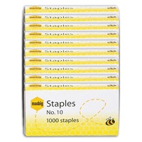 10PK Marbig Steel Stationery Staples NO.10 Refill 1000BX School Office Home SL