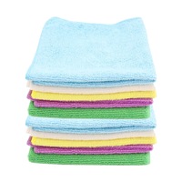 10PK Boxsweden 30x30cm Cleaning Microfibre Cloth Assorted Colour Towel Wash