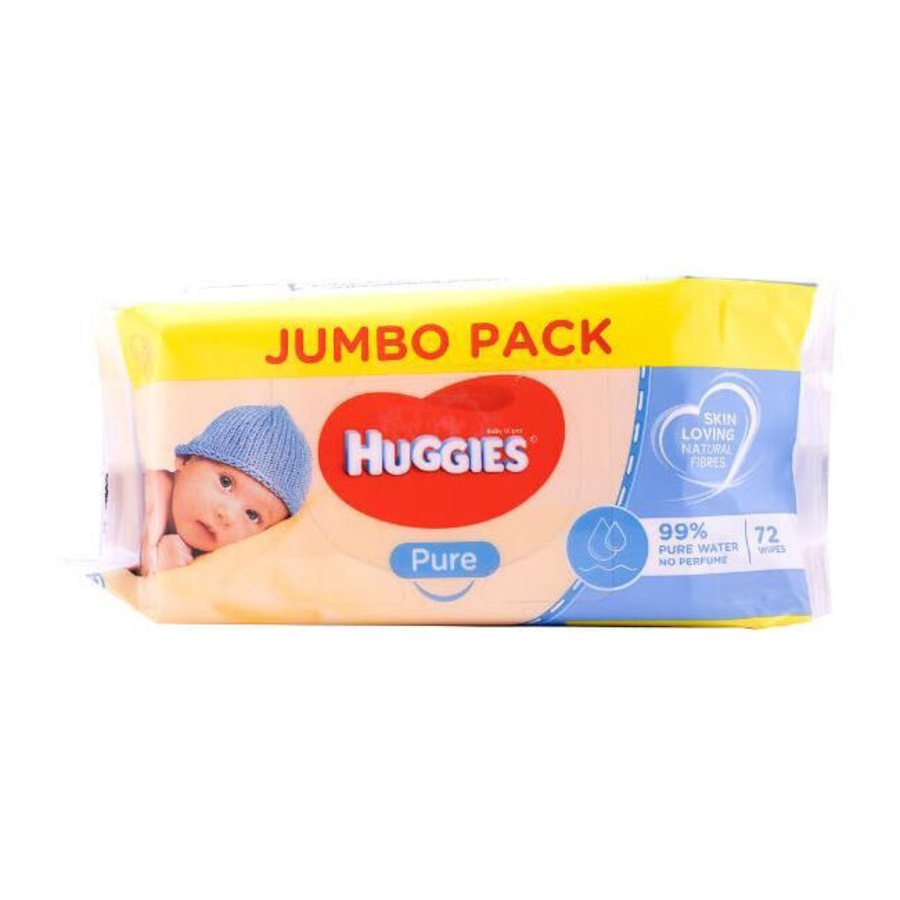 10x 72pc Huggies Fragrance-Free Baby Wipes Jumbo Pack Delicate & Sensitive Skin
