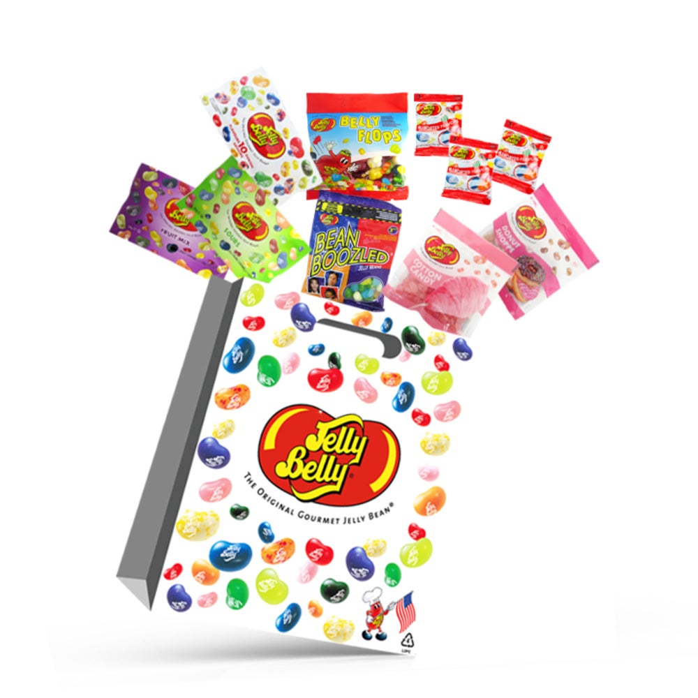 10pc Jelly Belly A Kids Showbag w/Cotton Candy/Belly Flops/Fruit Mix/Donut Shopp