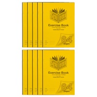 10x Spirax 70GSM 64 Page A4 14mm Dotted Third No.P107 Exercise Book/Notebook